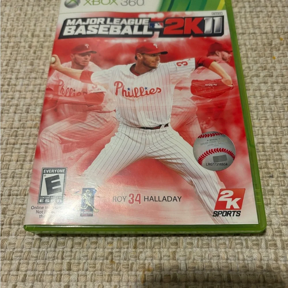 Microsoft Xbox 360 MLB 2K11 Video Game - Red and White